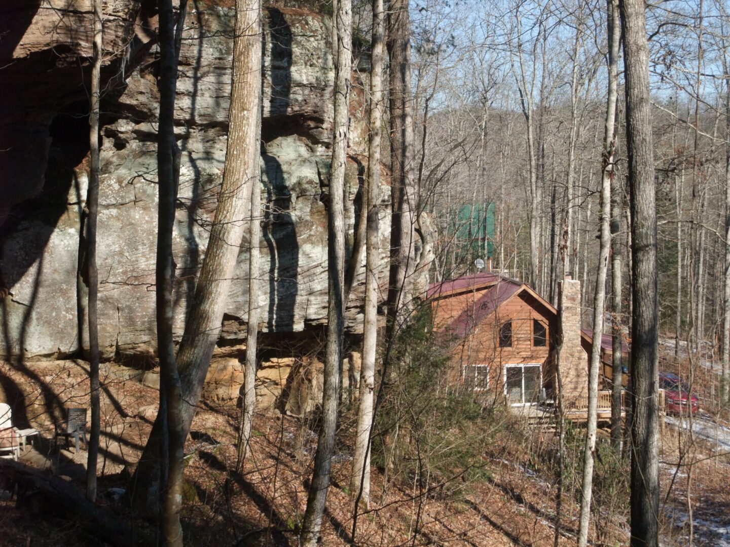 cabin's outside view